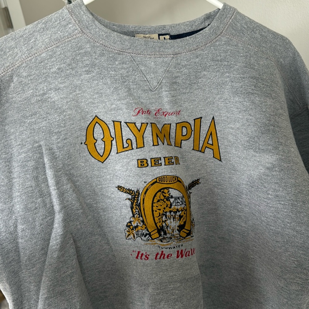 Vintage Olympia beer crew neck